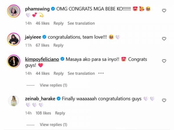 Fellow Creators who celebrate Baninay and Bont Bryan proposal