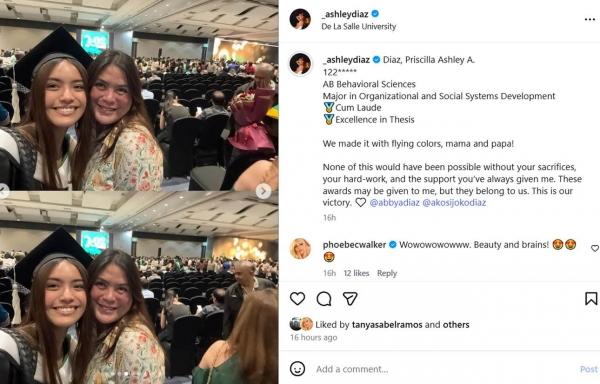 Ashley Diazs college graduation