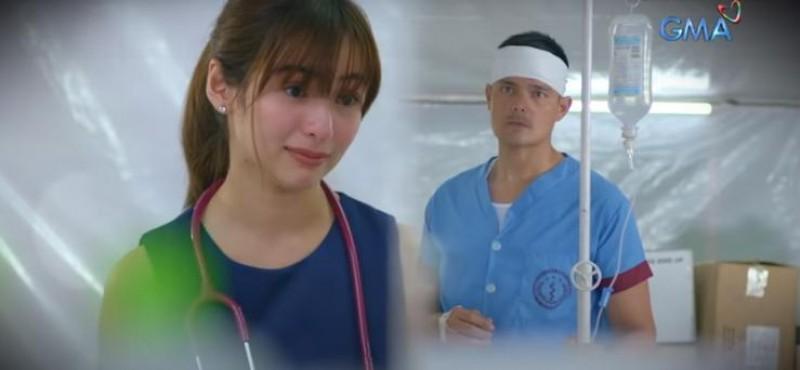 Dingdong Dantes and Jennylyn Mercado in Descendants of the Sun PH