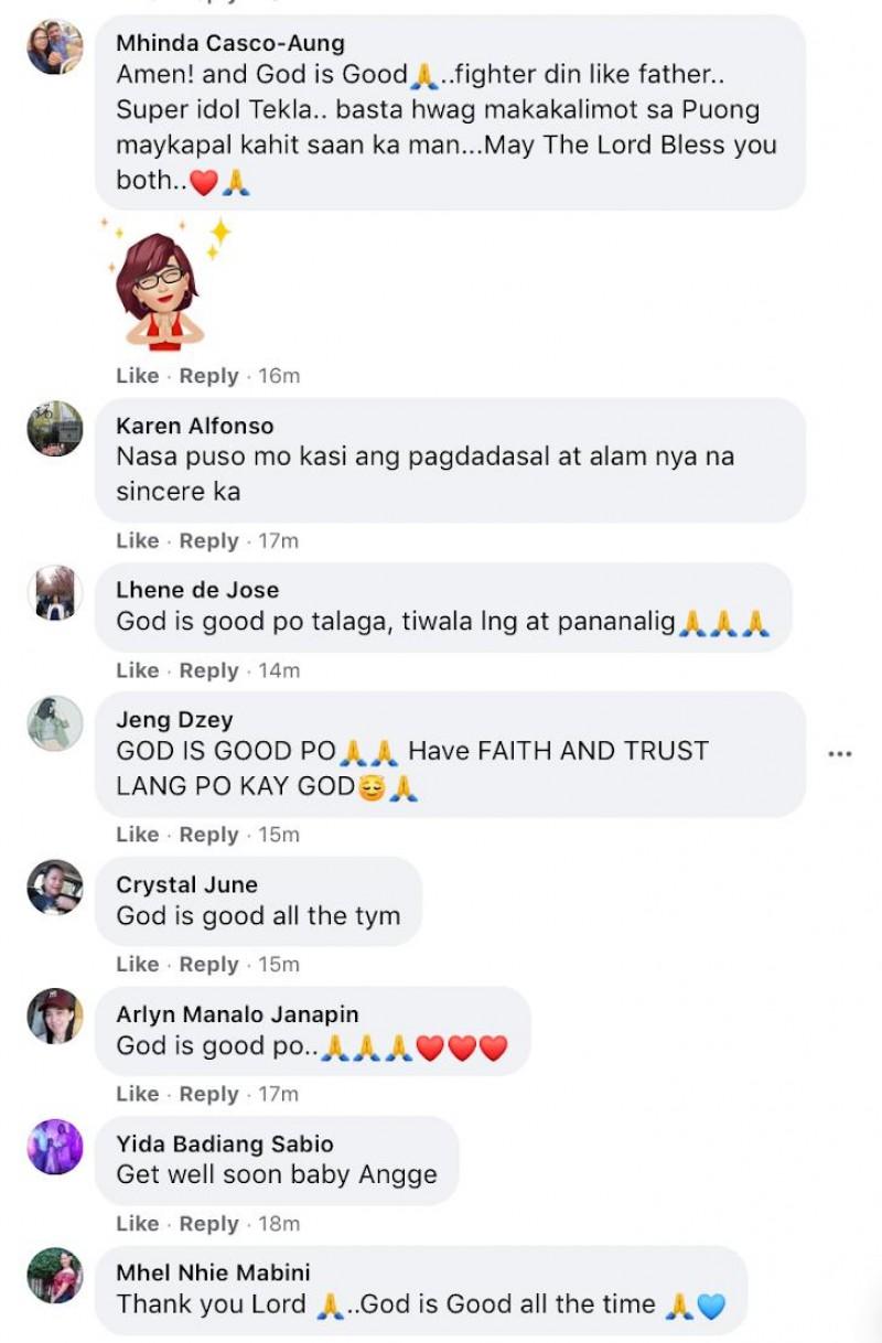 Netizens nagpakita ng suporta kay Tekla kasunod ng pagkaospital ni baby Angelo