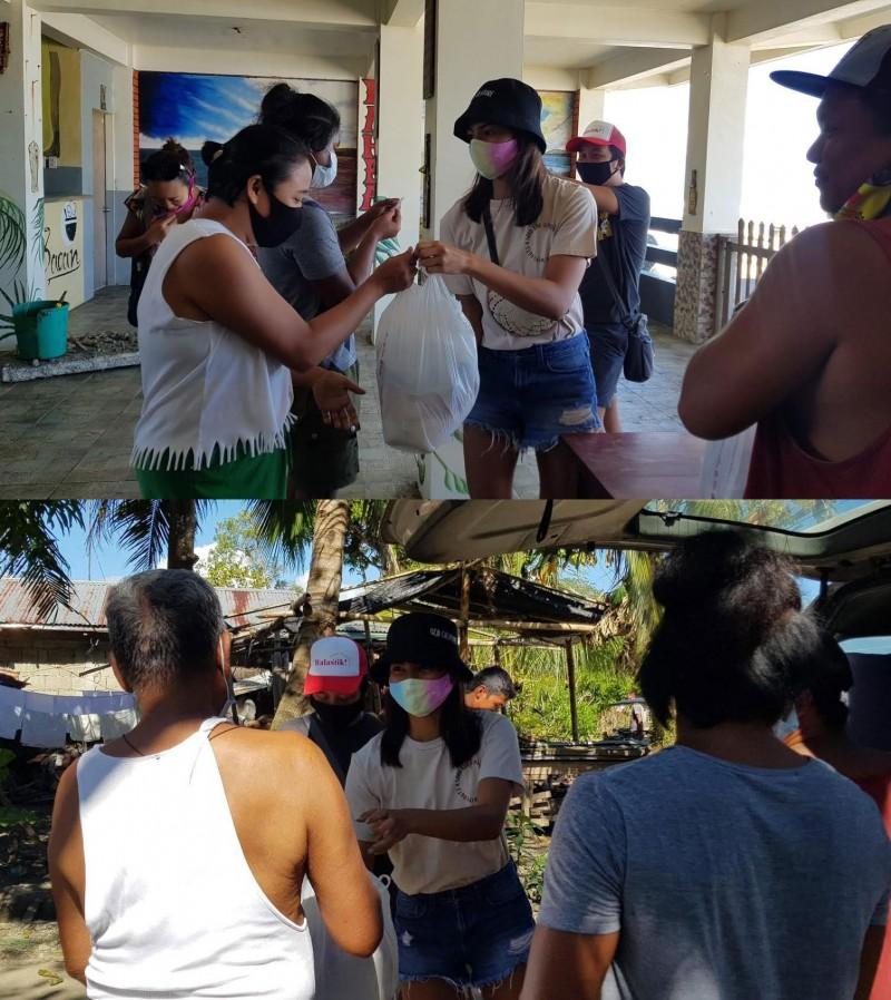 Glaiza de Castros relief efforts in Baler Aurora