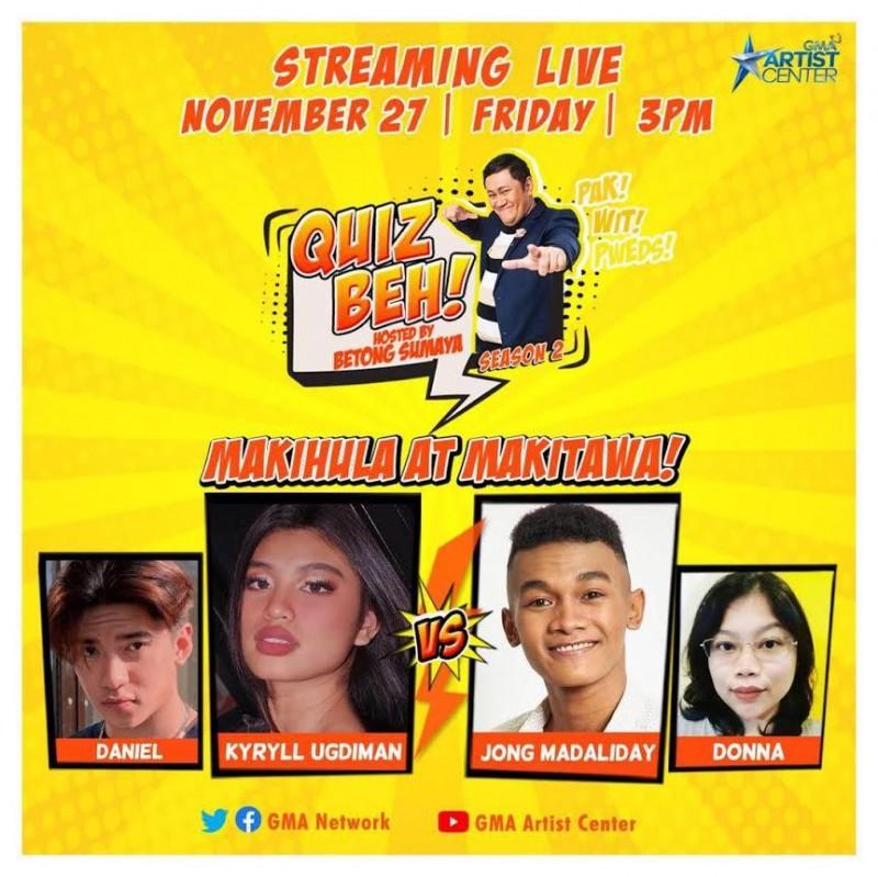 Kyryll Ugdiman and Jong Madaliday in Quiz Beh