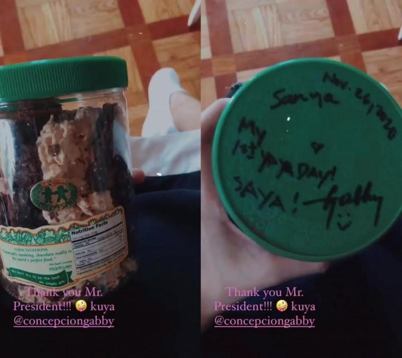 Gabby Concepcions gift for Sanya Lopez   