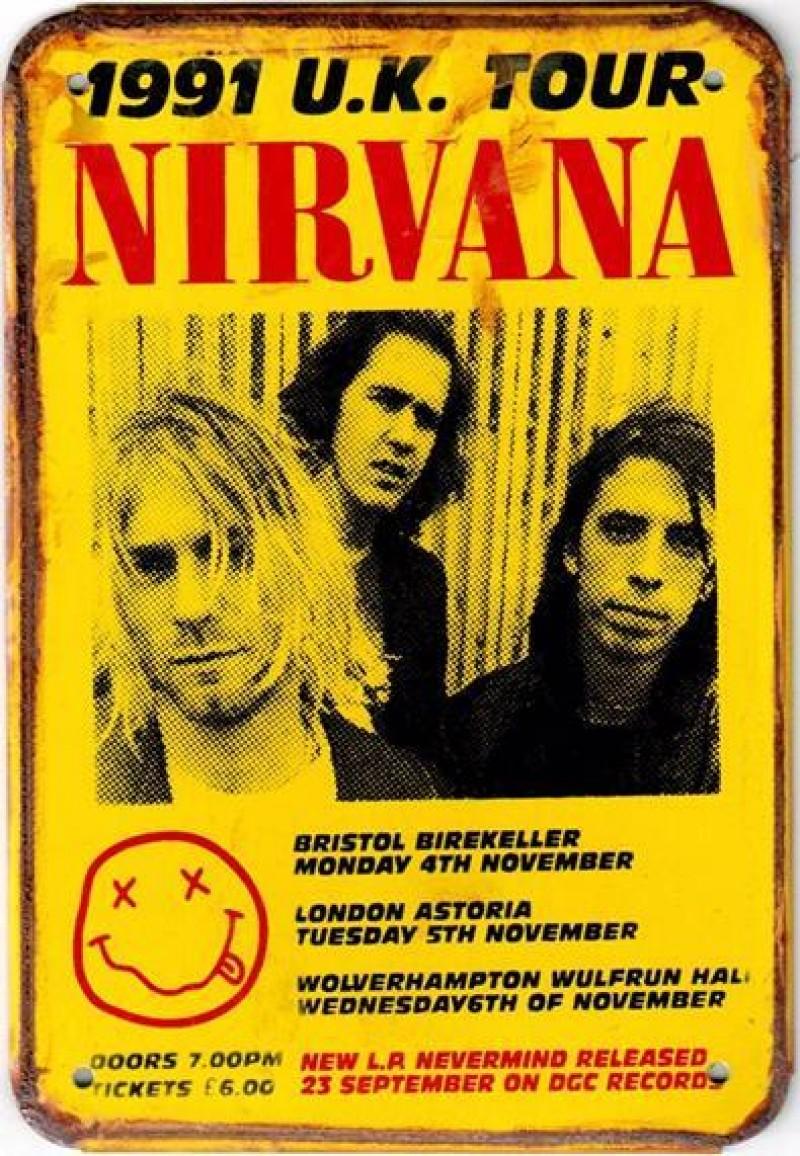 Rock n Roll Metal Poster Tin Sign Vintage