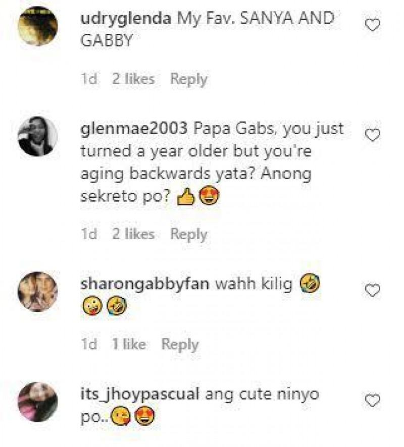 Netizens comment on Sanya and Gabby s photo