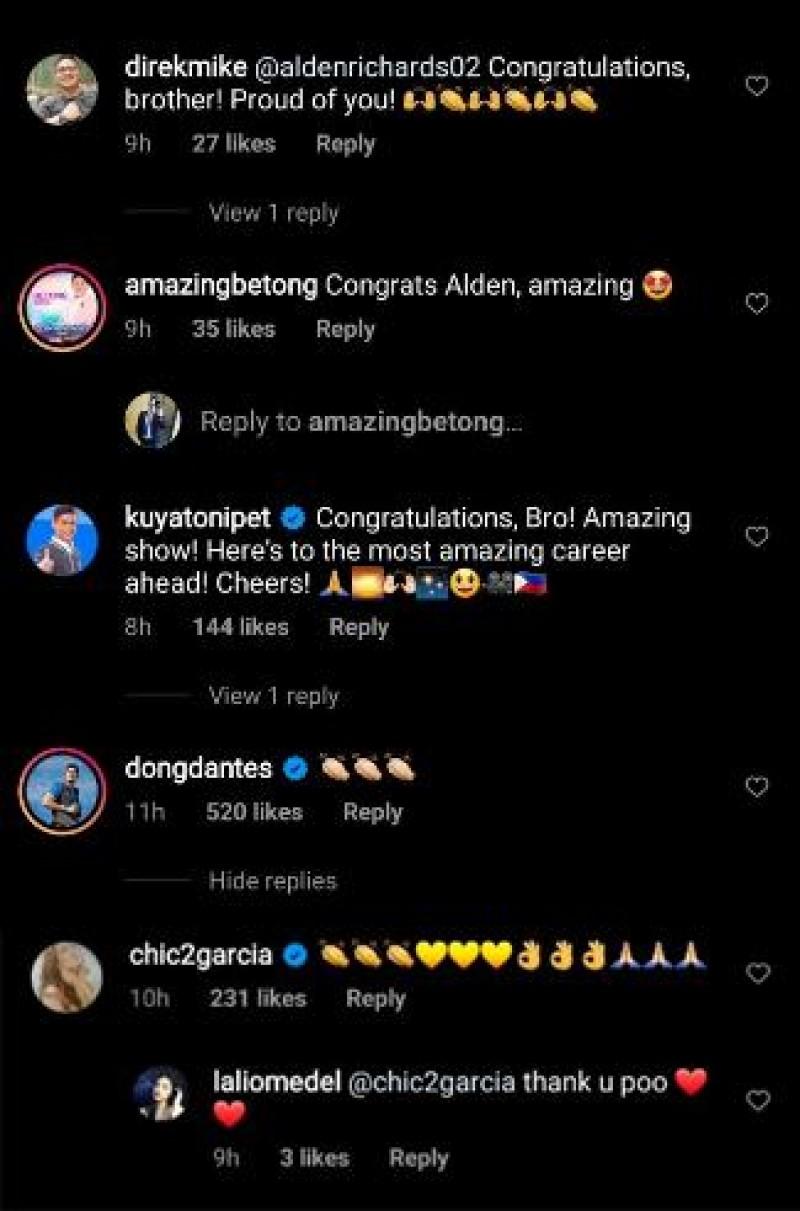 Celebrities congratulate Alden Richards