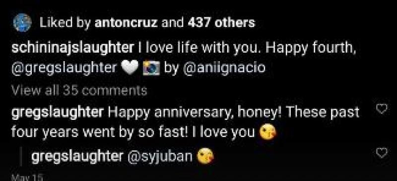 Photo taken from Schinina Jubans Instagram account