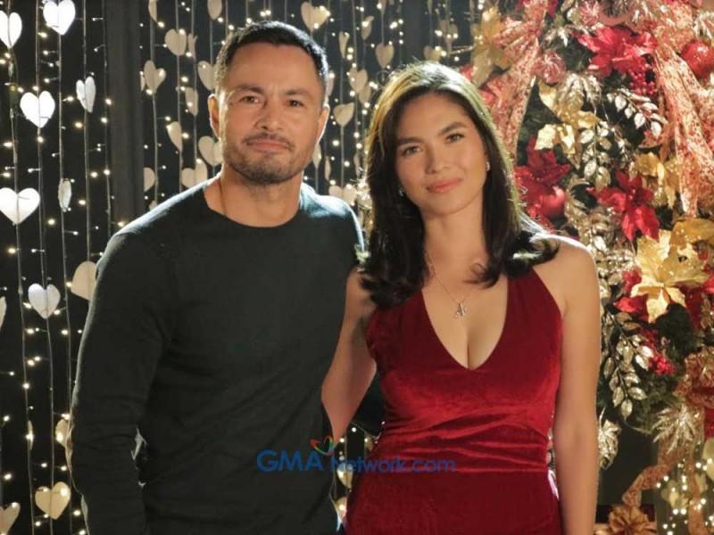 Andrea Torres at Derek Ramsay   