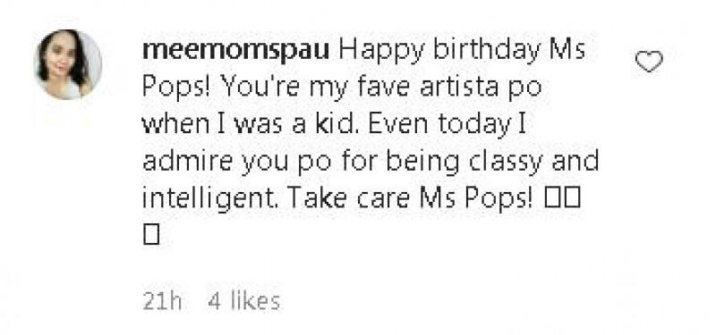 Pops Fernandez receives birthday greetings