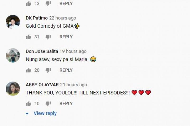 Comments taken from the YouLOL channel