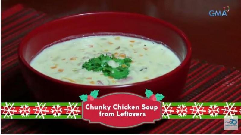 Chunky chicken soup
