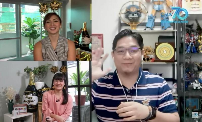 iya and camille with johnson chua