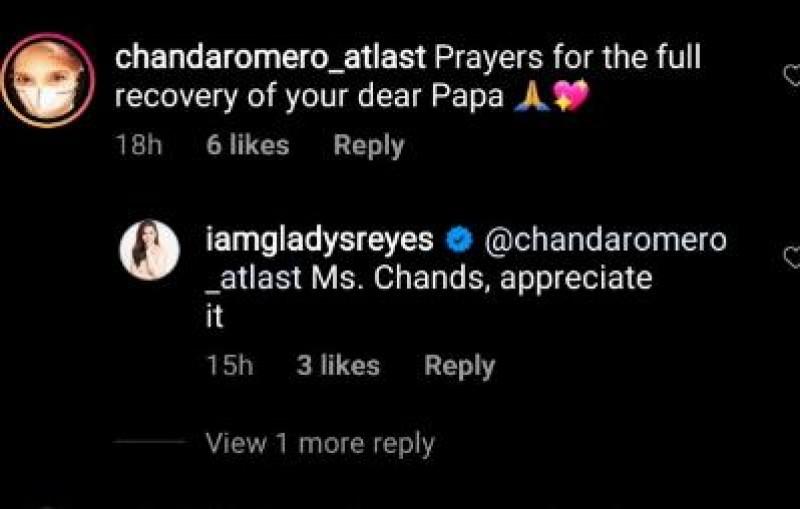 Photos taken from Gladys Reyes Instagram account