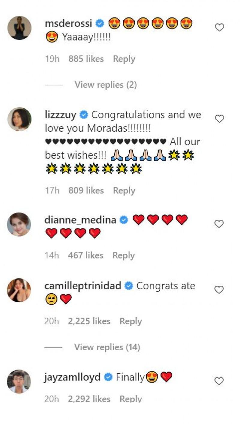 Celebrities congratulate Mr and Mrs Morada