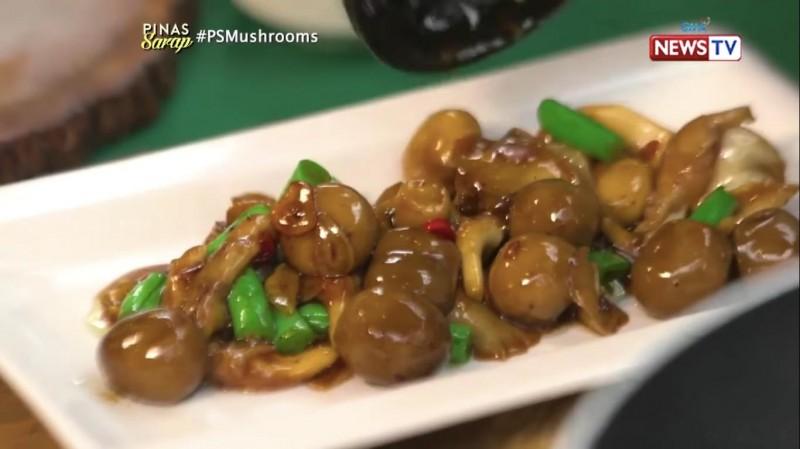 white oyster mushrooms