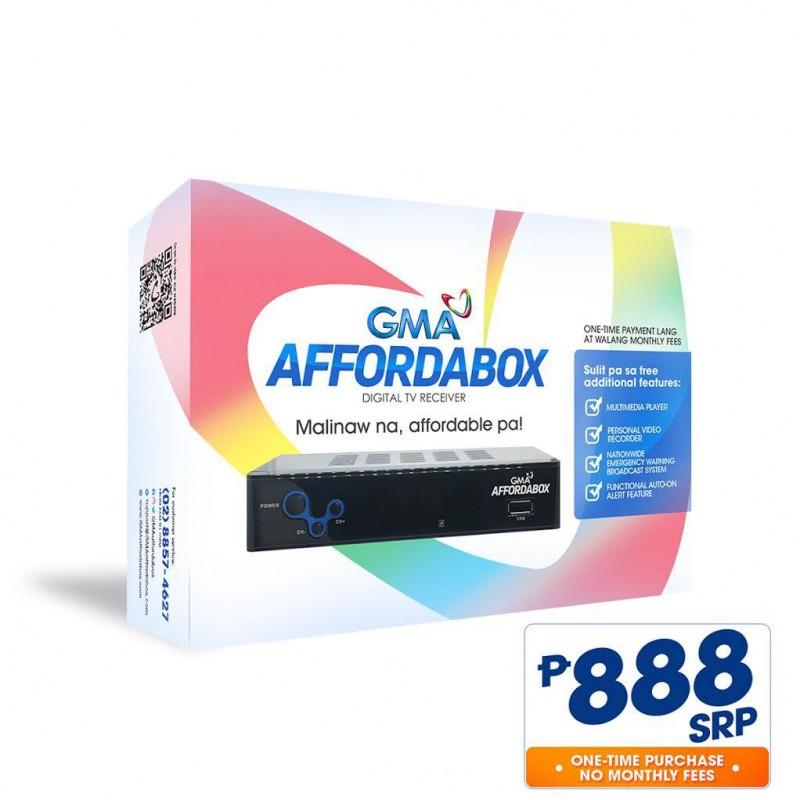 GMA Affordabox one time purchase no monthly fees at P888 SRP