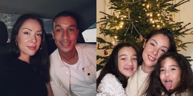 Cindy Kurleto with husband Daniel Joseph Navalia and kids Noa and Lima