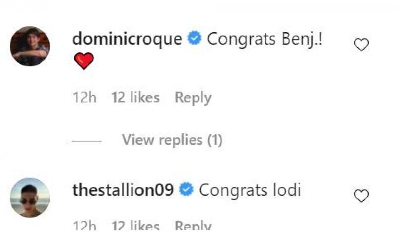 Photos taken from Benj Manalo and Lovely Abella s Instagram accounts