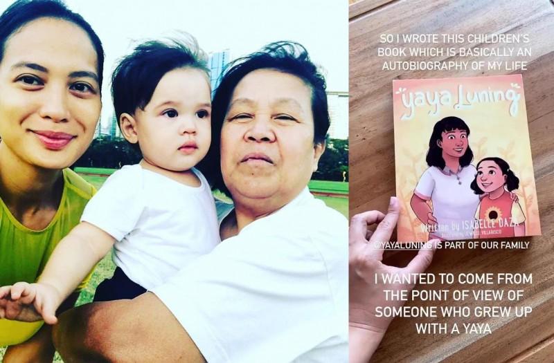 Isabelle Daza Baltie with Yaya Luning and book cover