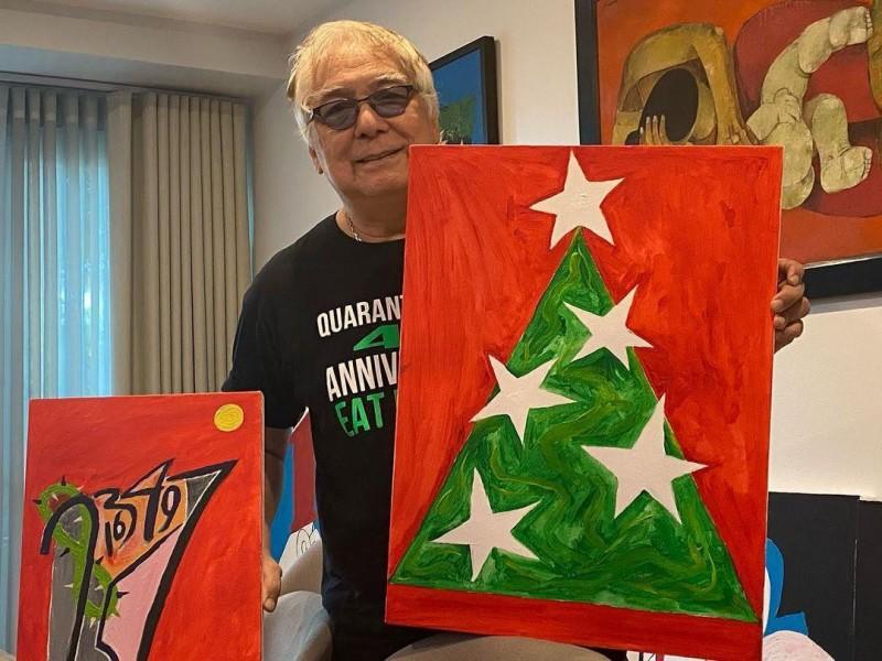 Joey de Leon and his paintings