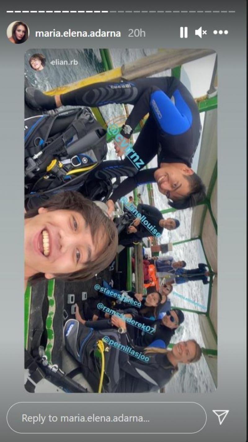 Derek Ramsay and Ellen Adarna with friends in Batangas