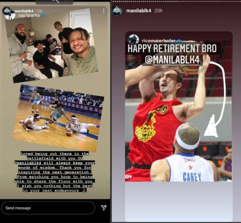 Photos taken from Harvey Carey Instagram Stories