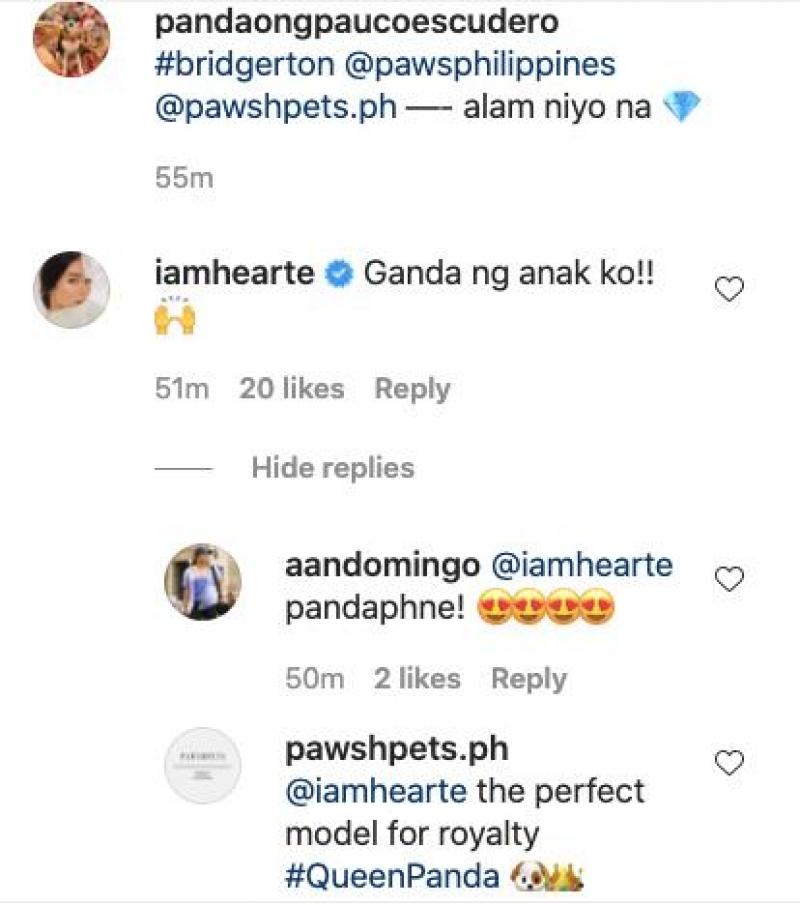 screen shot of comments