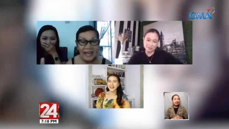 Nanay Nenita Aubrey Carampel and Barbie Forteza