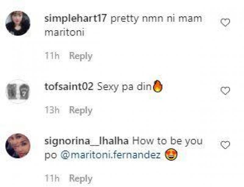 Netizens comment on Maritoni Fernandez s post
