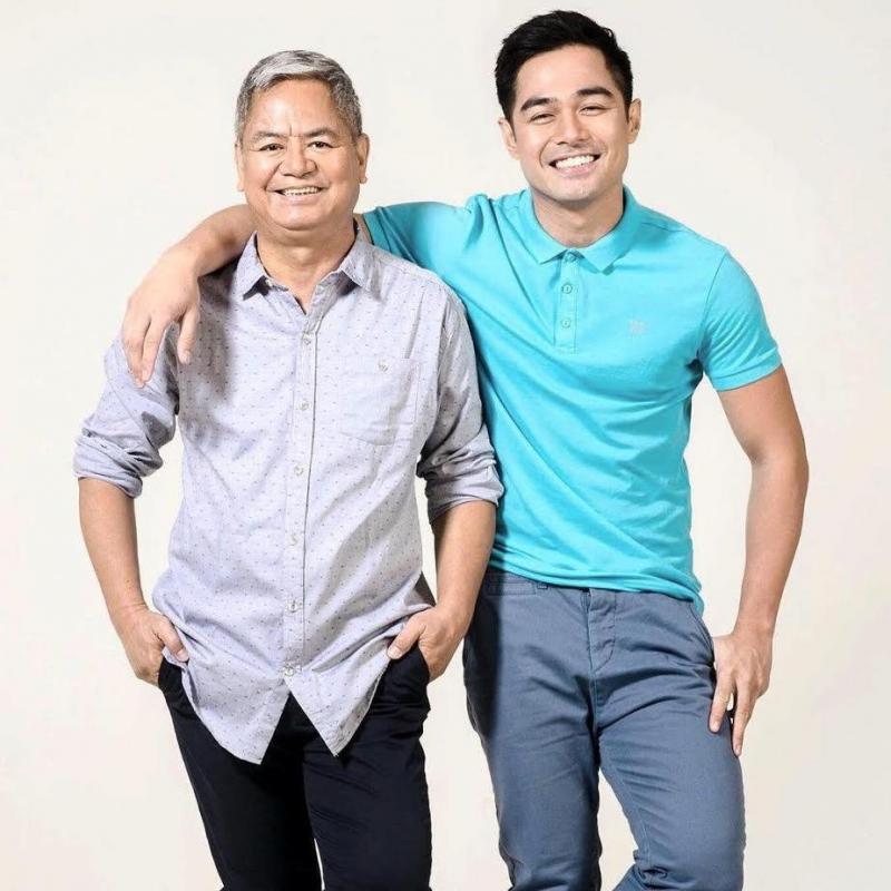 Benjamin Alves and his dad