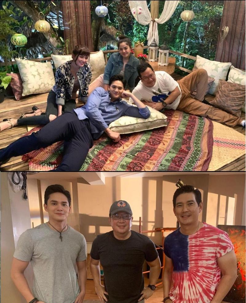 Direk Mark Reyes kasama ang cast ng On My Way to You
