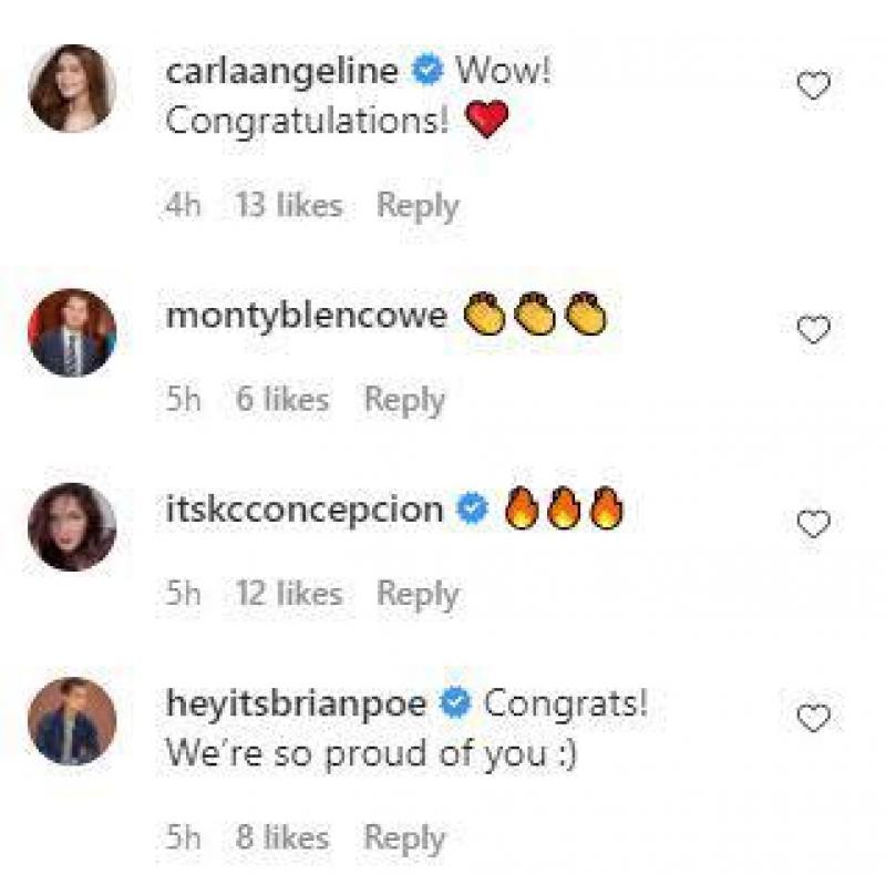 Congratulatory messages for Lovi Poe   