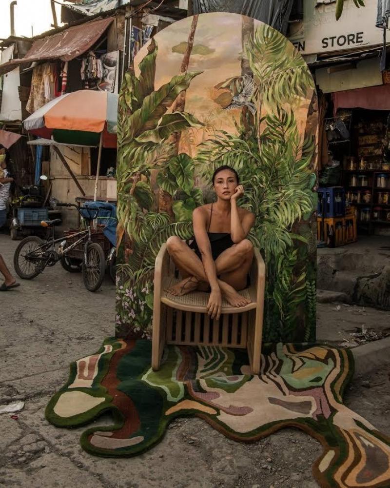 Solenn Heussaffs art exhibit photo