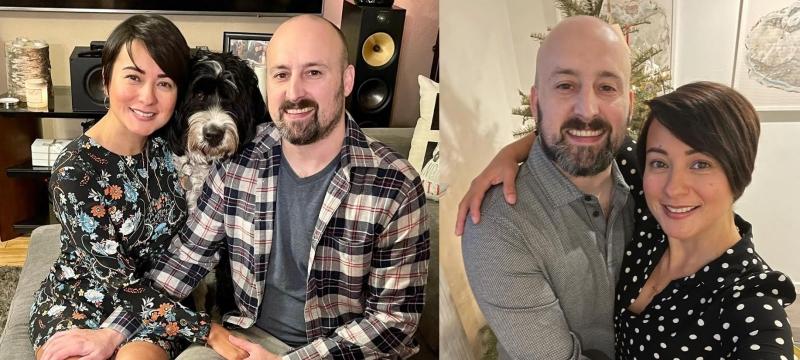 Beth Tamayo and Adam Hutchinson