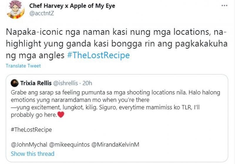 The Lost Recipe taping locations