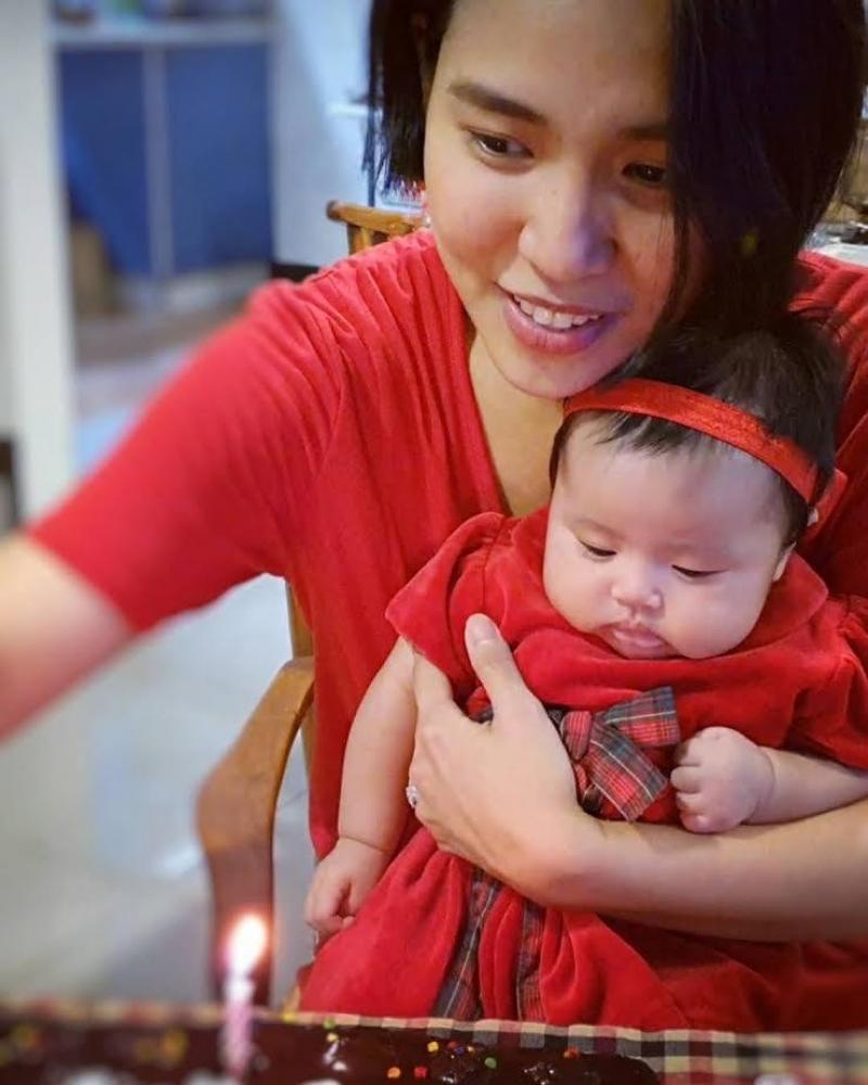Aicelle Santos and Baby Zandrine