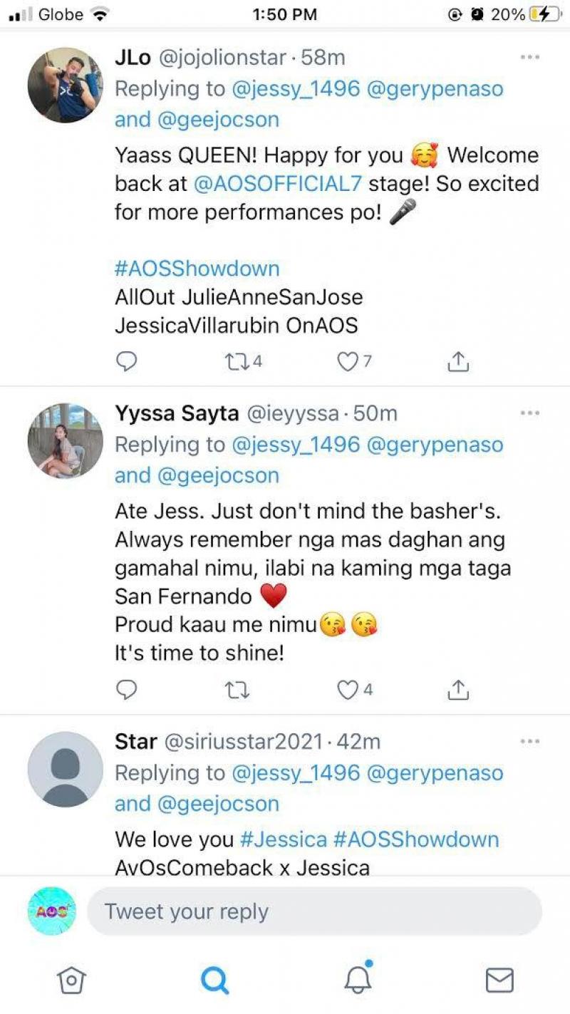 Netizens message for Jessica Villarubin