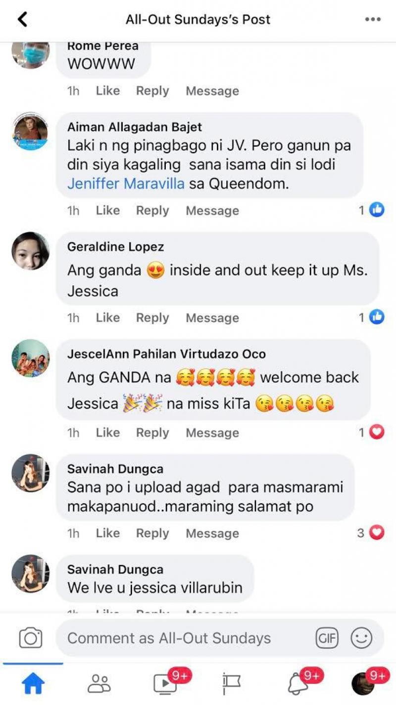 Netizens message for Jessica Villarubin