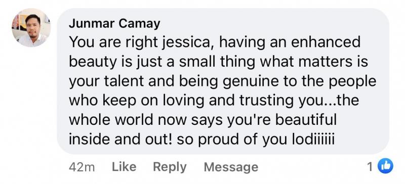 Netizens message for Jessica Villarubin