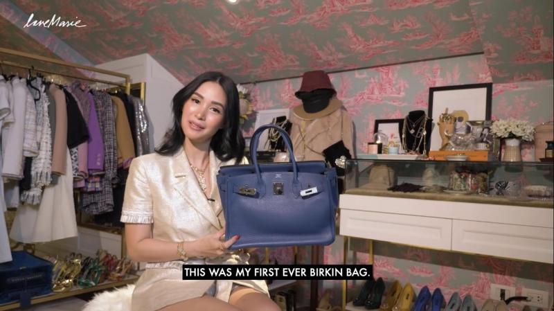 Who gave Heart Evangelista her first-ever Birkin bag as a bribe