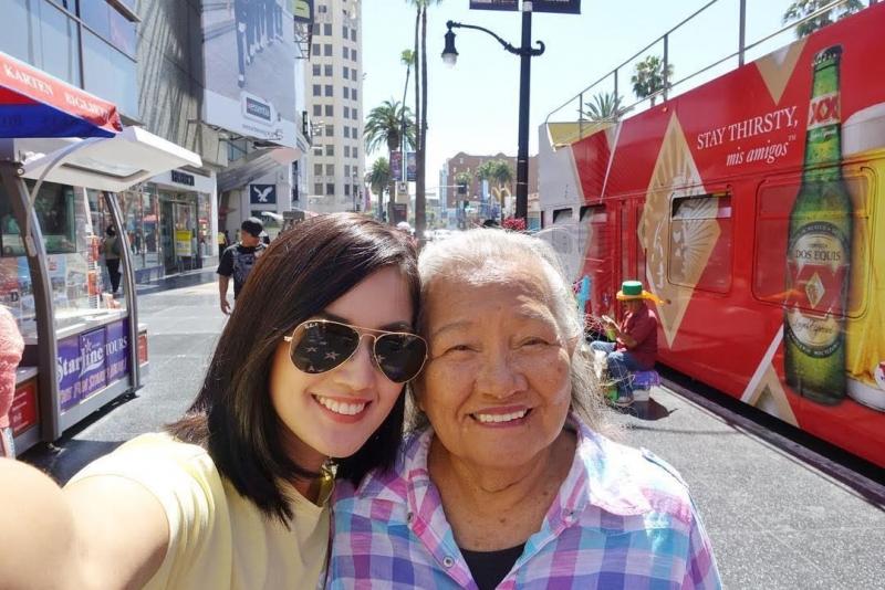 reese tuazon with dad and lola