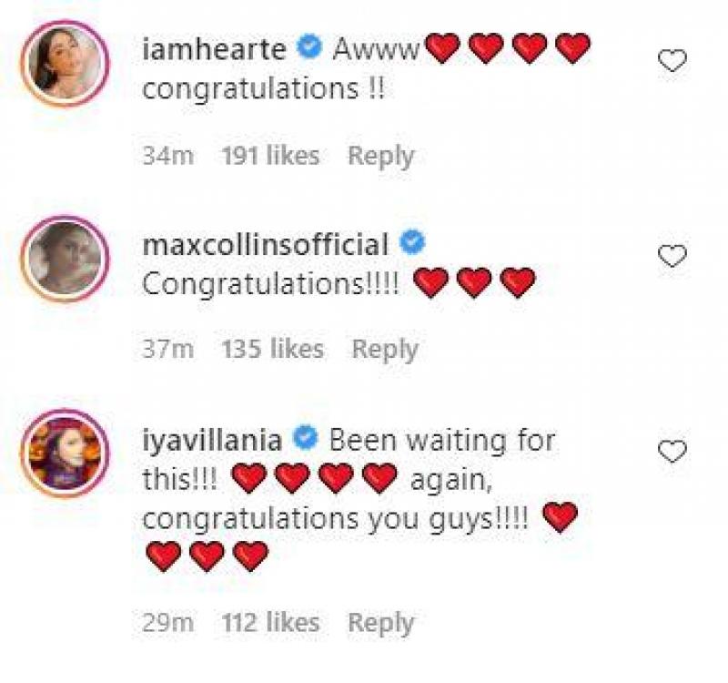 Celebrities congratulate Carla Abellana and Tom Rodriguez