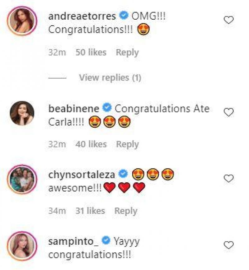 Celebrities congratulate Carla Abellana and Tom Rodriguez