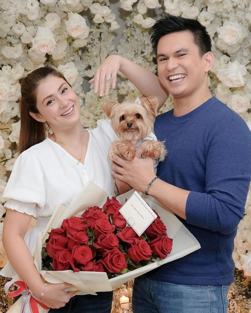 Carla Abellana Tom Rodriguez with dog