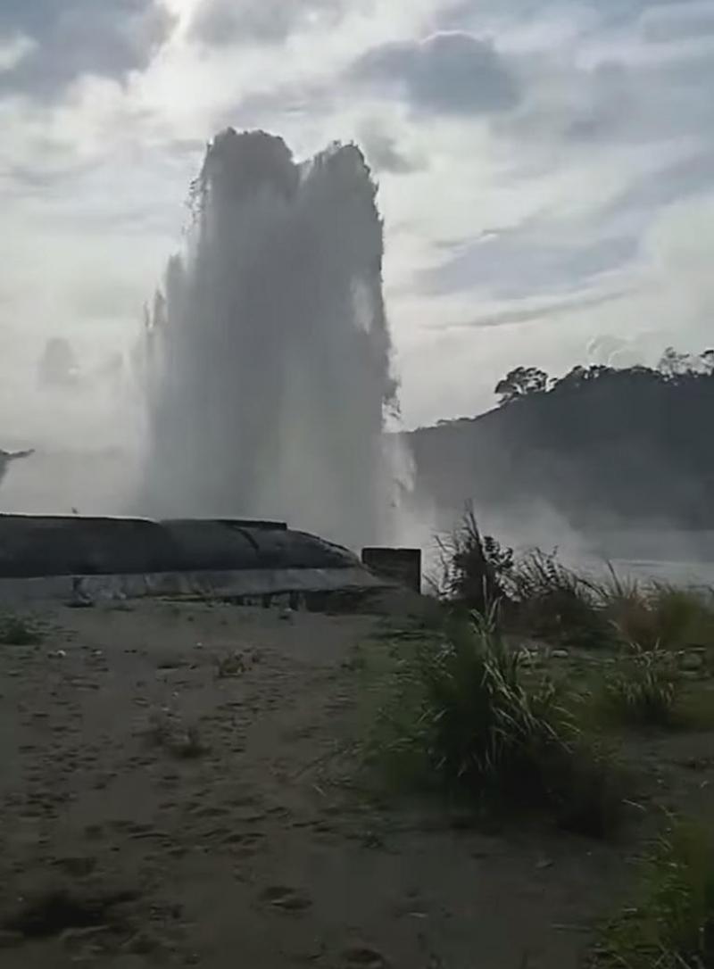 Pagbulwak tubig sa Chico River sa Tabuk City Kalinga