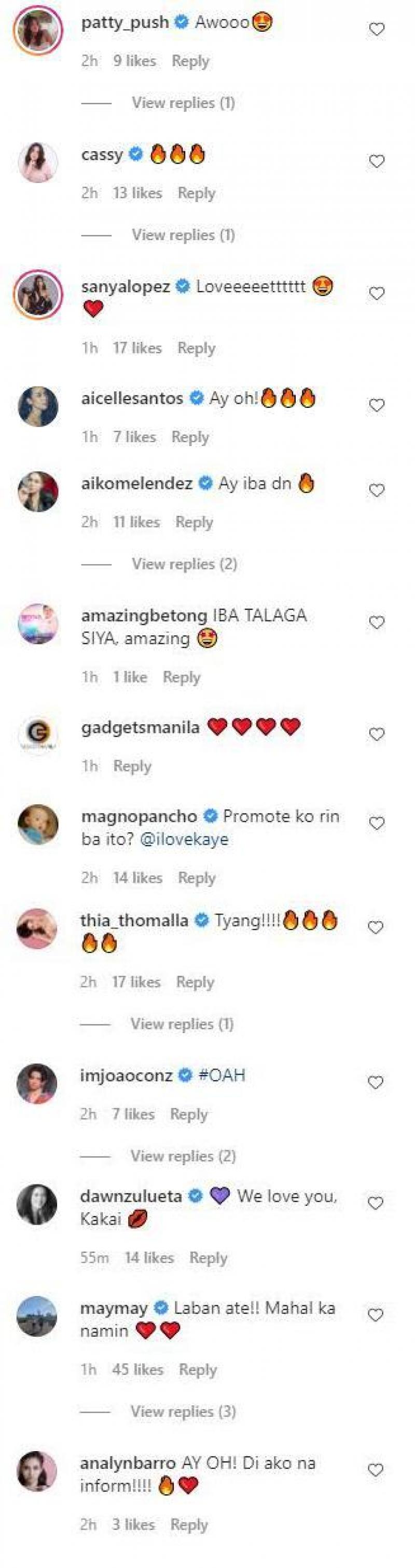 Celebrities comment on Kakai Bautistas photo