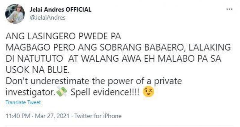 Jelai Andres s tweet