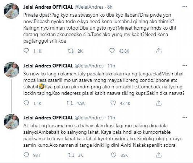 Jelai Andres s tweet