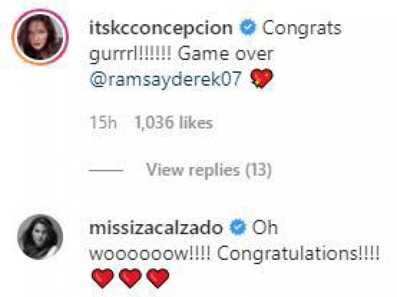 Ellen Adarna and Derek Ramsay s Instagram comments