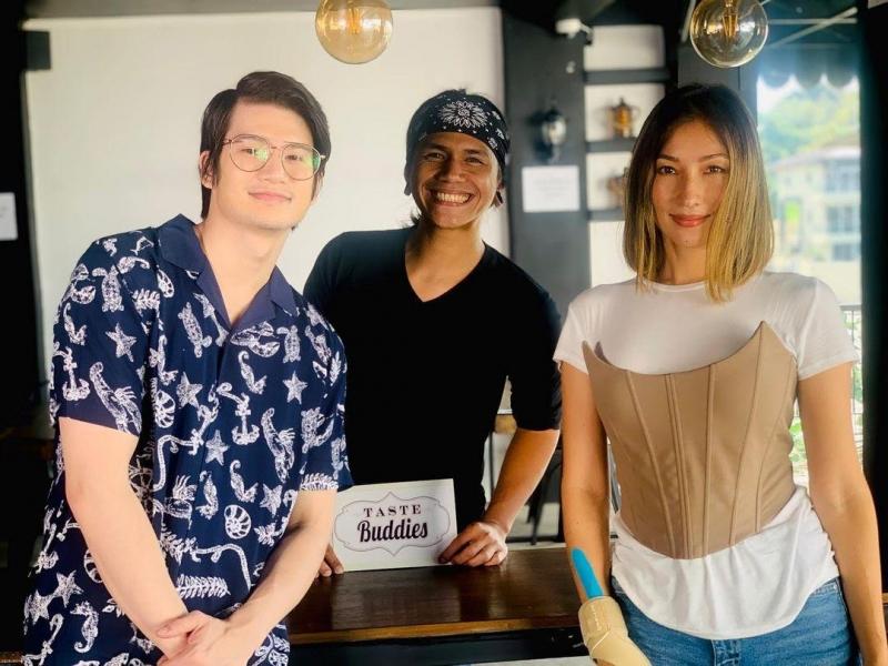 Solenn Heussaff Gil Cuerva Chef JR Royol in Taste Buddies